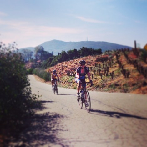 Jill and Judy coming toward the end of North Twin Oaks