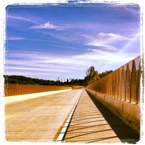 View across the West Lilac bridge over I-15