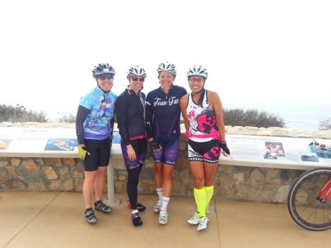 Suzanne, Lauren, Heather and Tina at Cabrillo
