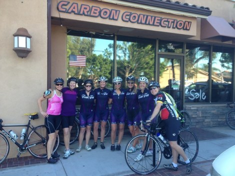 A fine looking bunch prepares to take off from Carbon Connection.