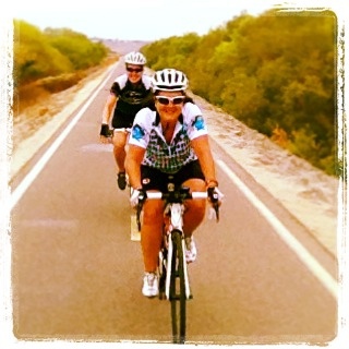 Karen and Shannon, as photographed by Jill, on the SLR trail.
