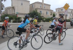 Oceanside regroup at west terminus of San Luis Rey River Trail.