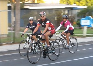 Kim Z, Julie D & Janice H having fun on the Coast Hwy.