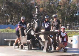 Ambushing Dr Seuss and the Cat in the Hat at UCSD.