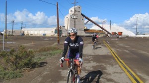 Check out how big the salt piles are!