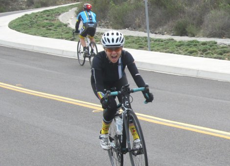 Lauran spies Michell with her ever ready camera.