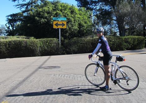 Janice taking a break at the top of El Secreto