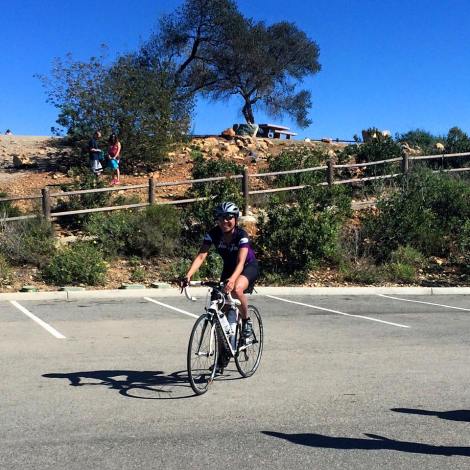 Janice topping out on Double Peak