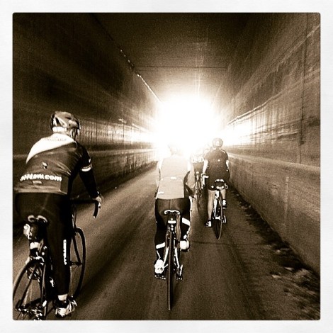 Jill is a master at the tunnel pictures (on Camp Pendleton)