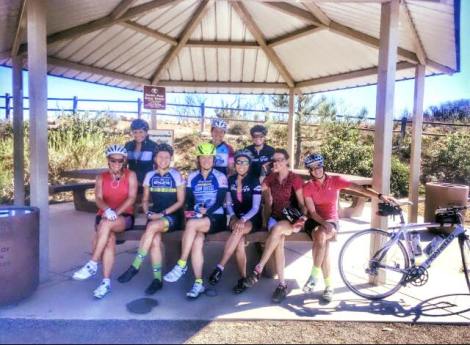 Front: Joann, Shannon, Chin, Janice, Judy, Vivienne. Back: Diane, Heather, Jill ... at Double Peak Park