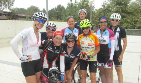 Natalie, Kim Z., Michell, Jill T, Heather B, David B, Manya, Janice and Jill Q at Bella Vista Cafe.