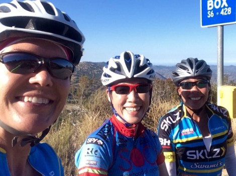 Natalie, Angela and Janice have big smiles on Palomar