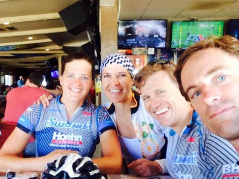 Heather, Natalie, Steve and David at Tower 13.