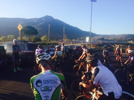 Listening to the pre-ride briefing
