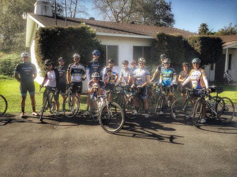 Daniel, Nara, Matt, Johnny, Fred (current Swami's president), Kelvin, Linda, Susan, Heather B, Chris, Janice, Jenna, Doreen, with Darron in front on Jill behind the camera.