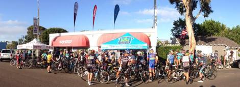 Nytro was an excellent host for the ride this morning, offering both coffee and bagels, and plenty of space to gather.